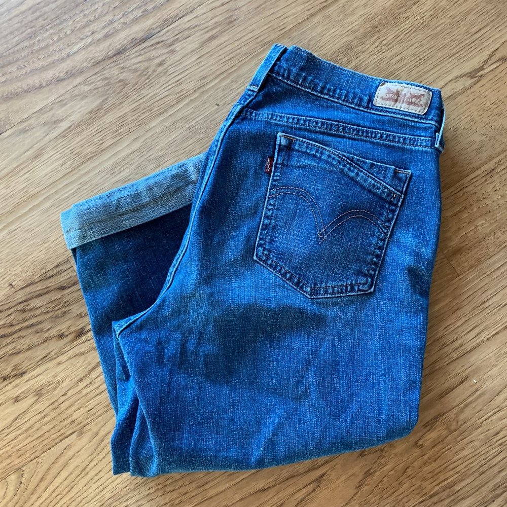 Levi's Cuffed Capri Denim Jeans - Size 12 W31